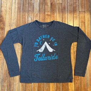 The Original Retro Brand Gray Telluride Graphic Sweatshirt